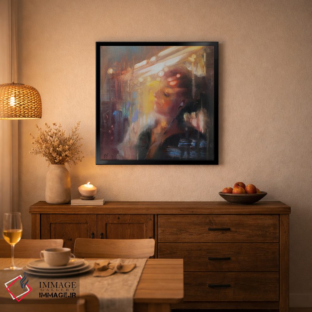 تابلو دکوراتیو دختر در مترو اثر کاتارینا والوا - D3B