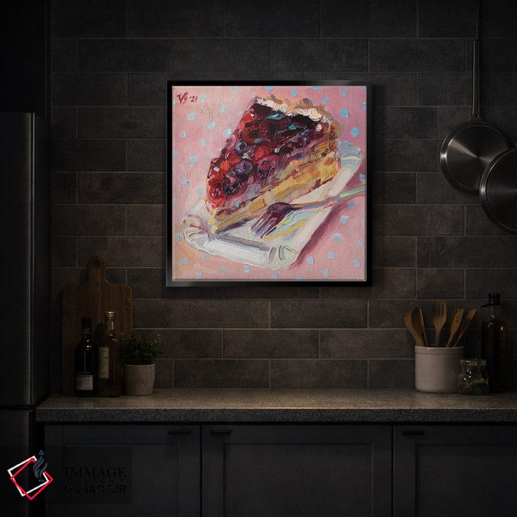 تابلو دکوراتیو کیک توت جنگلی اثر کاتارینا والوا - D5B