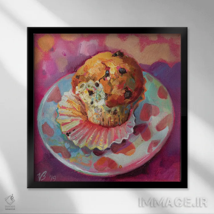 تابلو دکوراتیو مافین اثر کاتارینا والوا - نمای قابدار مشکی