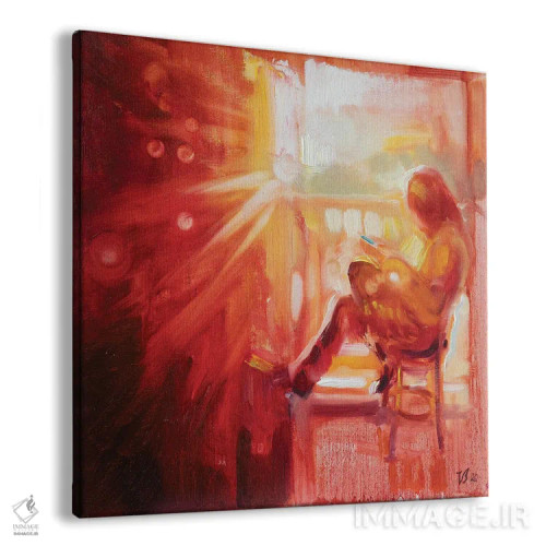 تابلو دکوراتیو آرامش زیر آفتاب اثر کاتارینا والوا - نمای پرسپکتیو محصول