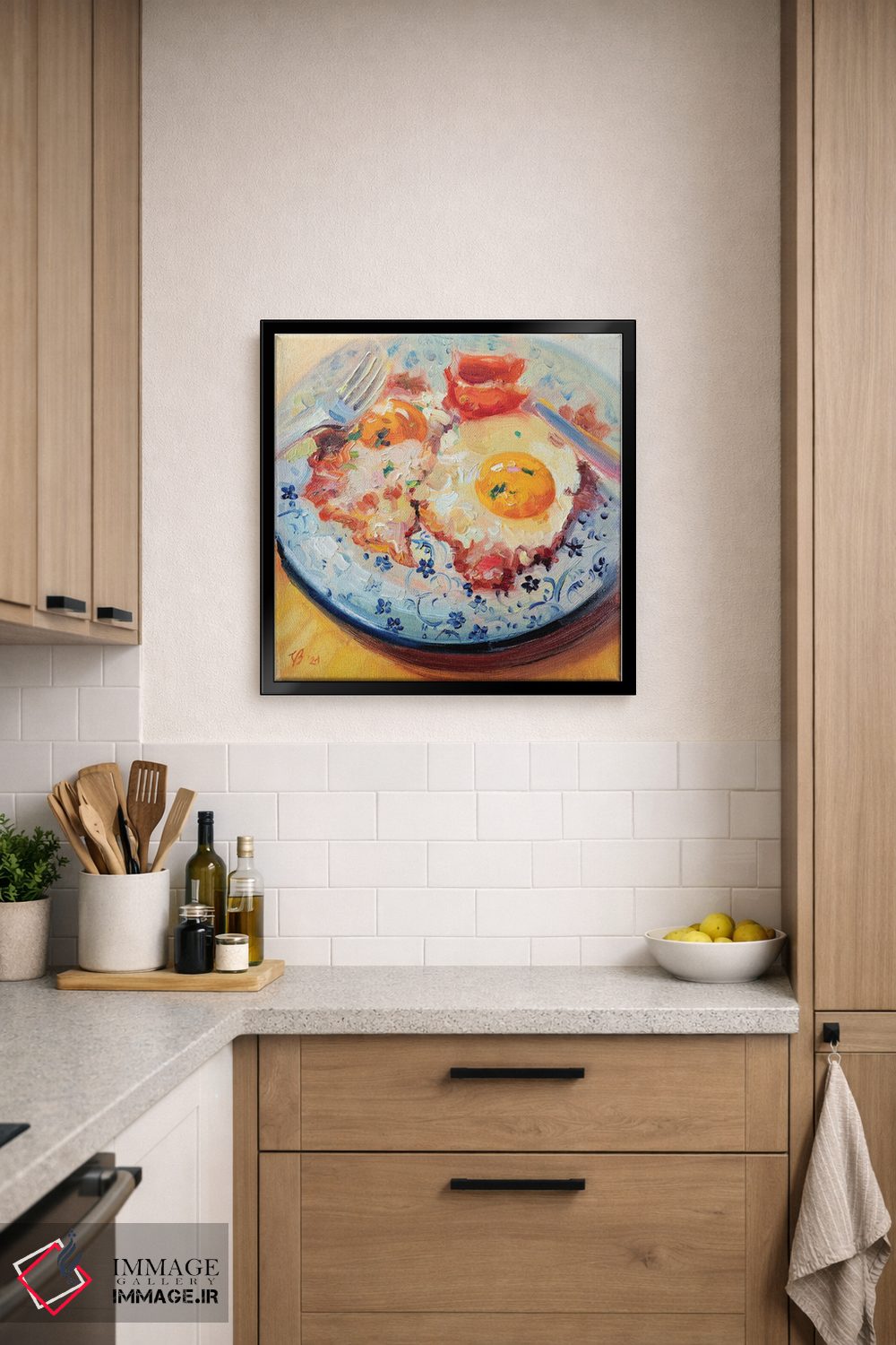 تابلو دکوراتیو بیکن و تخم مرغ اثر کاتارینا والوا - D6B