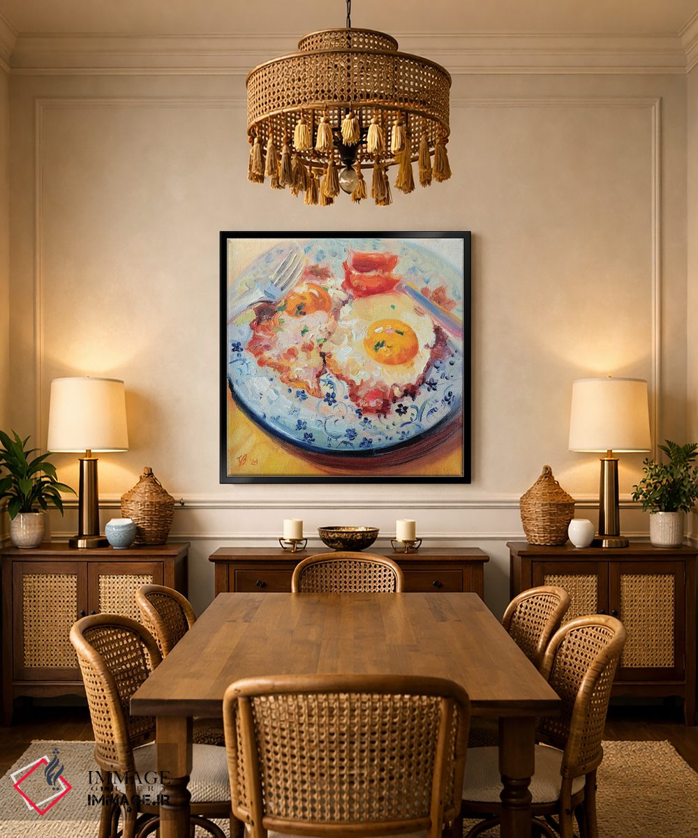 تابلو دکوراتیو بیکن و تخم مرغ اثر کاتارینا والوا - D5B