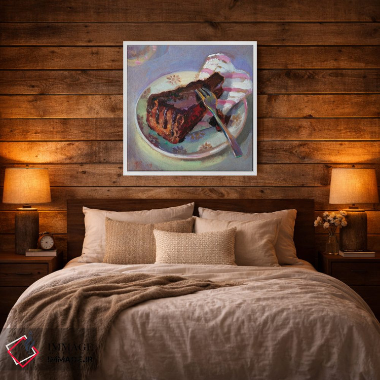 تابلو دکوراتیو برشی از کیک شکلاتی ۲ اثر کاتارینا والوا - D2W