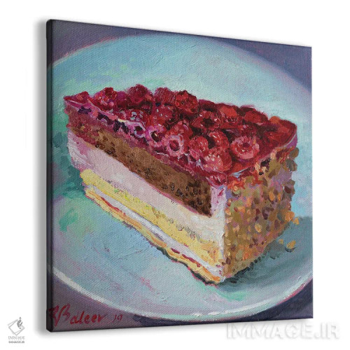 تابلو دکوراتیو یک برش پای تمشک اثر کاتارینا والوا - نمای پرسپکتیو محصول