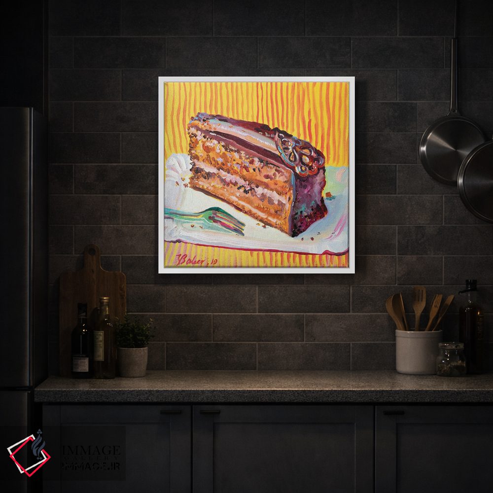تابلو دکوراتیو برشی از کیک شکلاتی اثر کاتارینا والوا - D2W