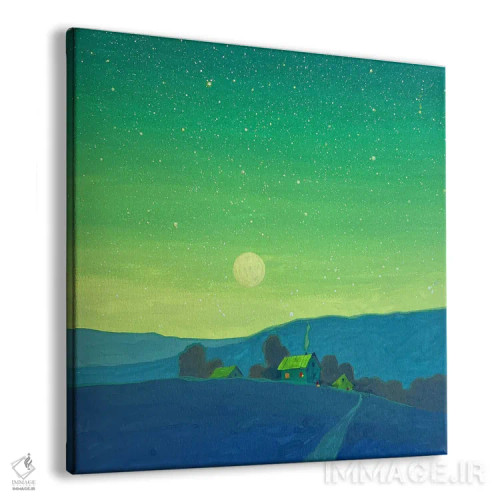 تابلو دکوراتیو جادوی کوه های کارپات اثر اندریی کووالیک - نمای پرسپکتیو محصول