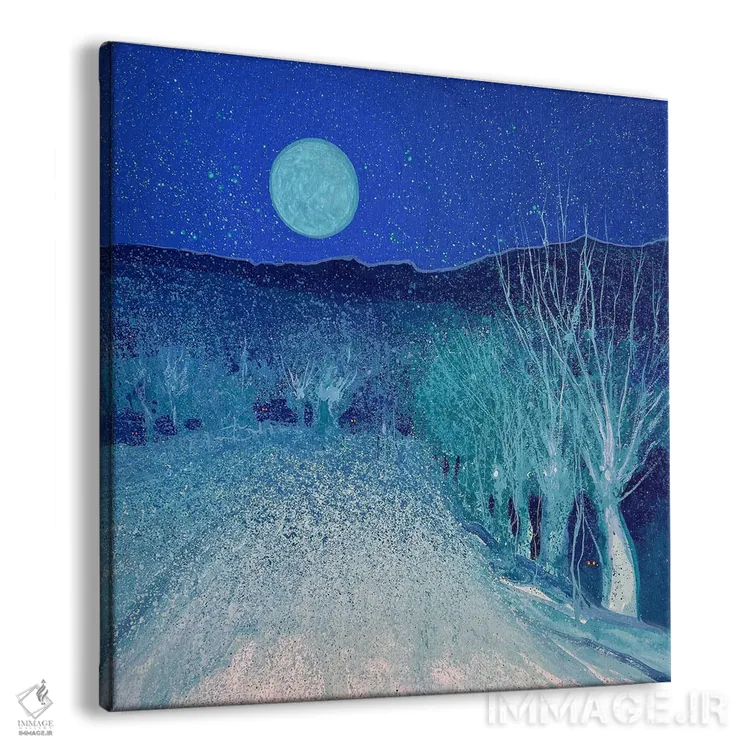 تابلو دکوراتیو جادوی شبی مهتابی اثر اندریی کووالیک - نمای پرسپکتیو محصول