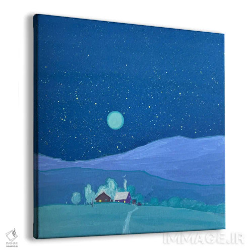 تابلو دکوراتیو درخشش آرام شب اثر اندریی کووالیک - نمای پرسپکتیو محصول