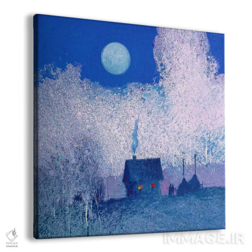 تابلو دکوراتیو شب مهتابی در کارپات اثر اندریی کووالیک - نمای پرسپکتیو محصول