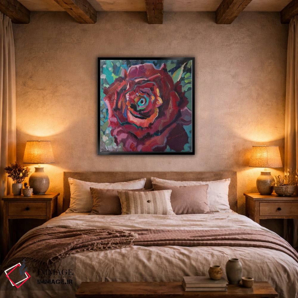 تابلو دکوراتیو رز قرمز اثر کاتارینا والوا - D3B