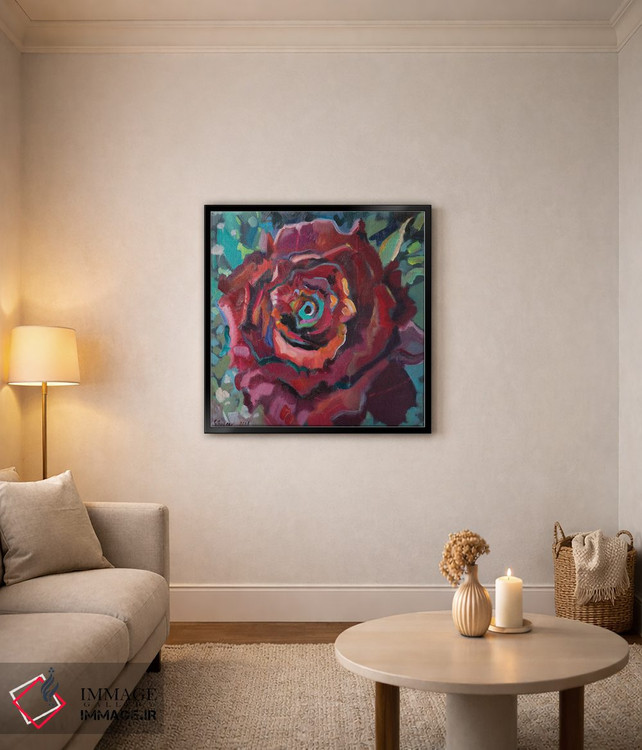 تابلو دکوراتیو رز قرمز اثر کاتارینا والوا - D4B