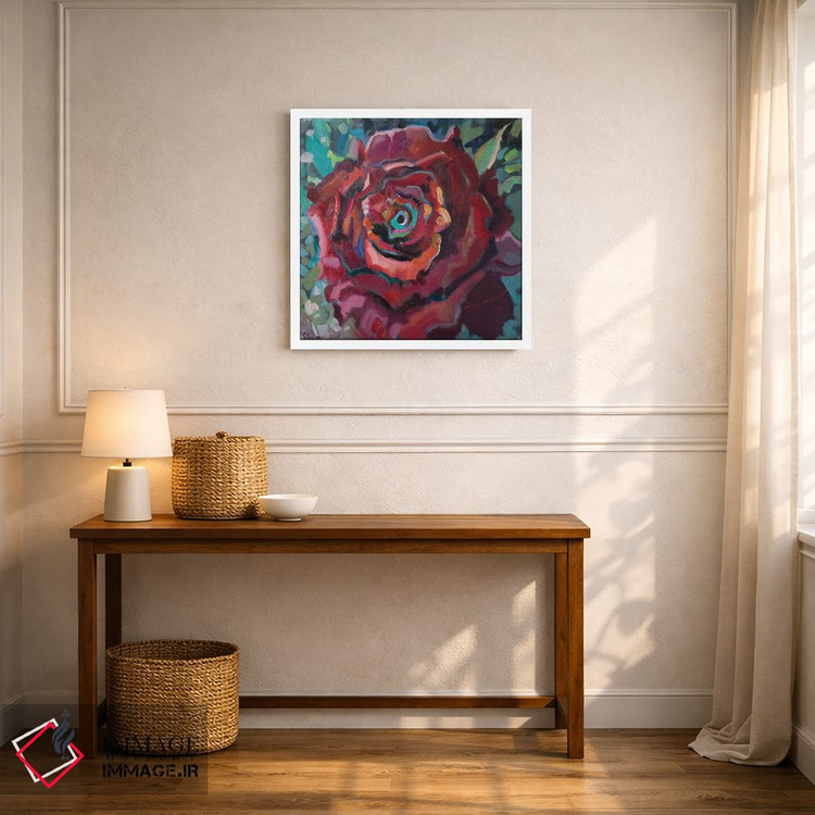 تابلو دکوراتیو رز قرمز اثر کاتارینا والوا - D6W