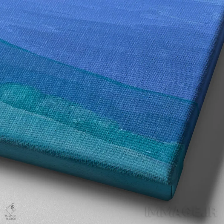 تابلو دکوراتیو درخشش آرام شب اثر اندریی کووالیک - نمای نزدیک بافت بوم