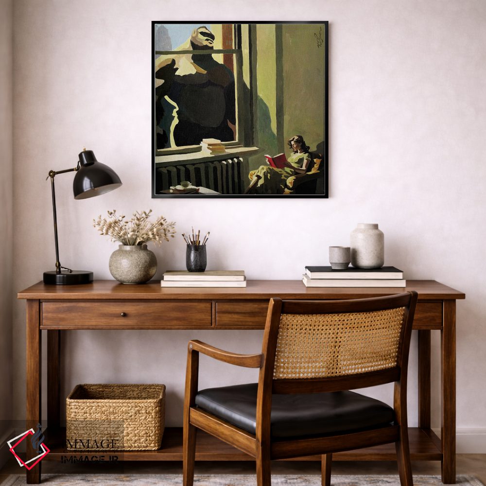 تابلو دکوراتیو یک کتاب خوب اثر کیت تامسون - D6B