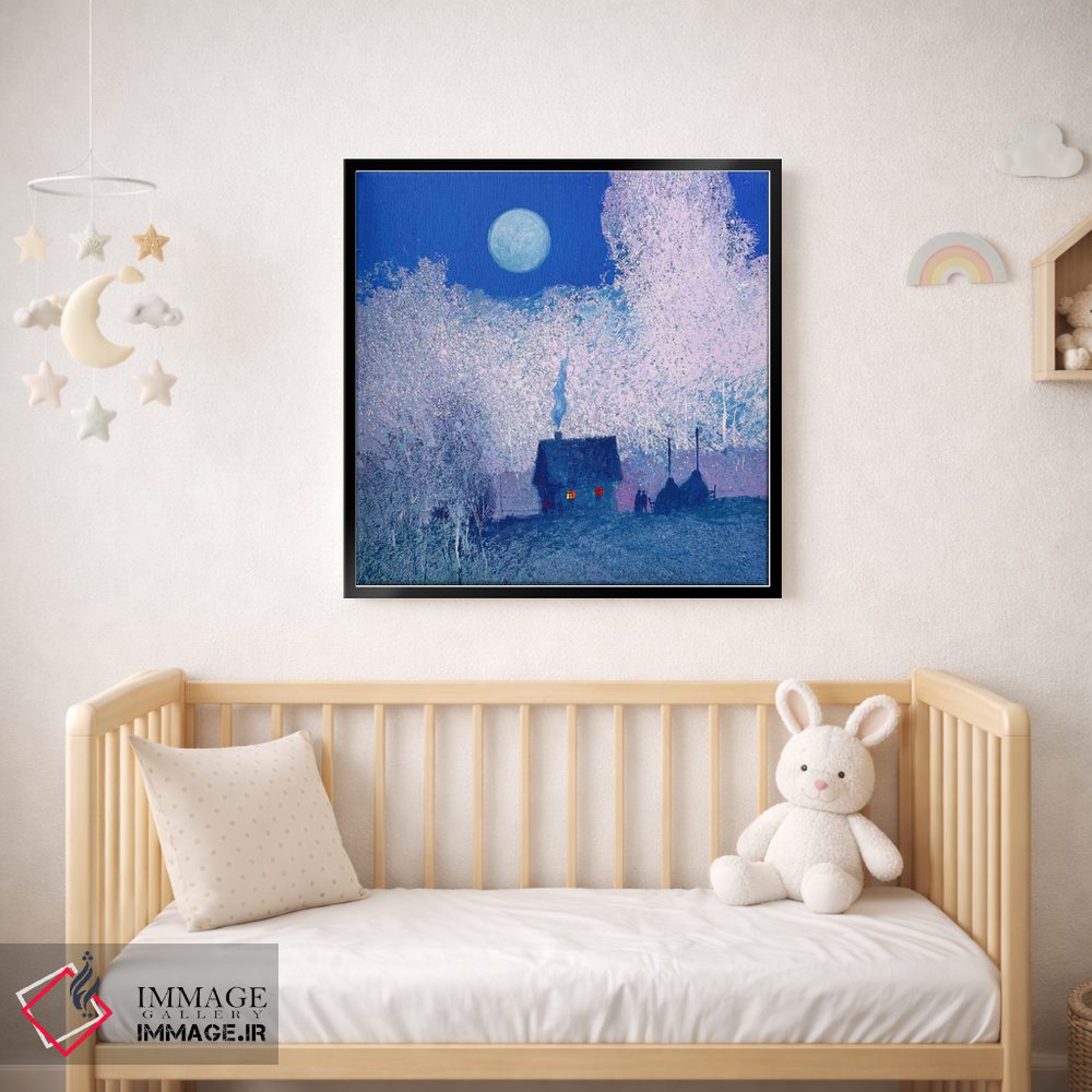 تابلو دکوراتیو شب مهتابی در کارپات اثر اندریی کووالیک - D2B