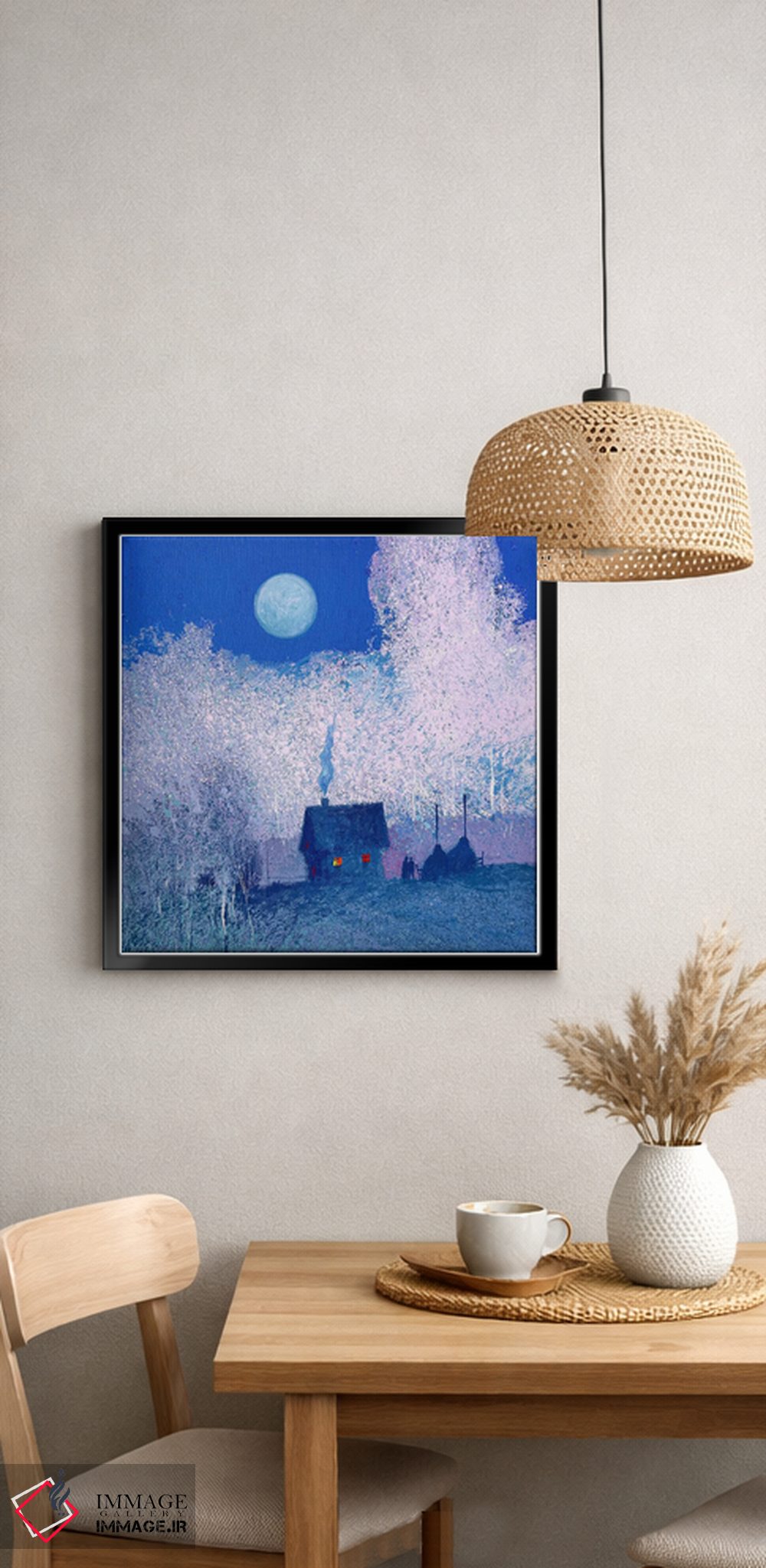 تابلو دکوراتیو شب مهتابی در کارپات اثر اندریی کووالیک - D5B