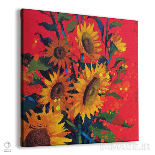 تابلو دکوراتیو گل های پیروزی اثر اندریی کووالیک - نمای پرسپکتیو محصول