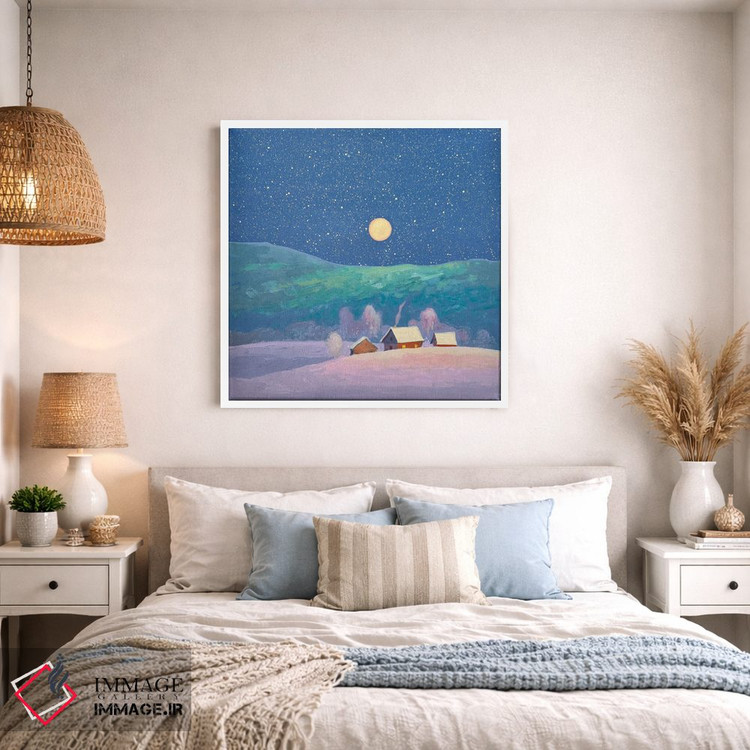 تابلو دکوراتیو شب زمستانی در کارپات اثر اندریی کووالیک - D1W