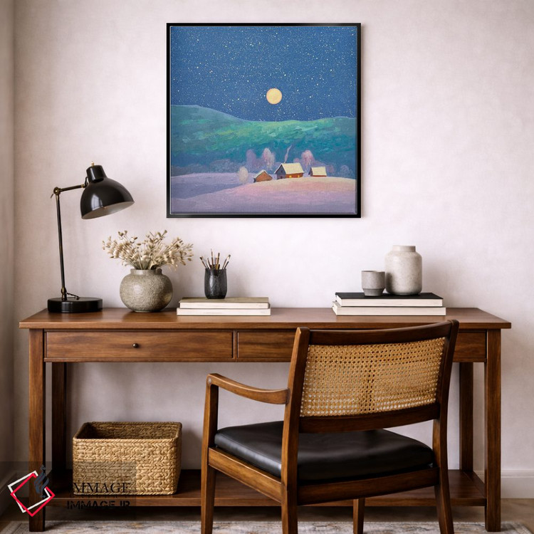 تابلو دکوراتیو شب زمستانی در کارپات اثر اندریی کووالیک - D6B