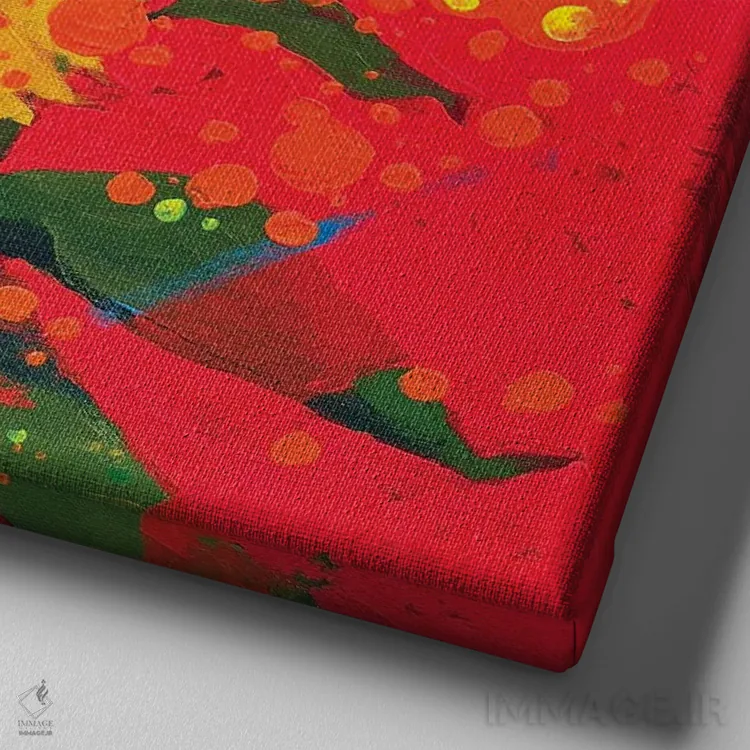 تابلو دکوراتیو گل های پیروزی اثر اندریی کووالیک - نمای نزدیک بافت بوم