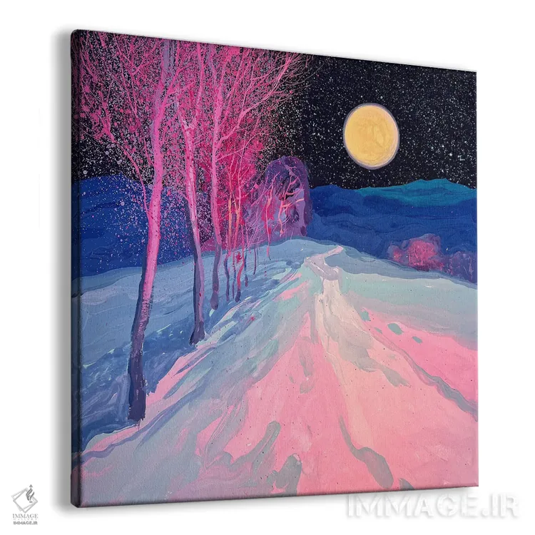 تابلو دکوراتیو سکوت شب مهتابی اثر اندریی کووالیک - نمای پرسپکتیو محصول