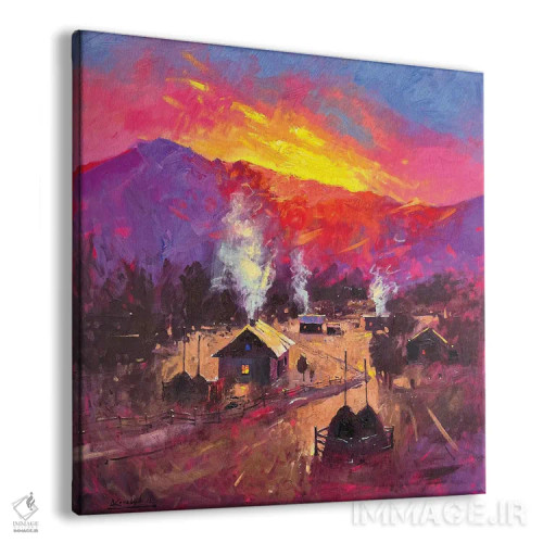 تابلو دکوراتیو نور خورشید در کوه های کارپات اثر اندریی کووالیک - نمای پرسپکتیو محصول