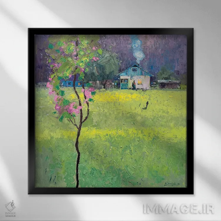 تابلو دکوراتیو بهار اثر اندریی کووالیک - نمای قابدار مشکی