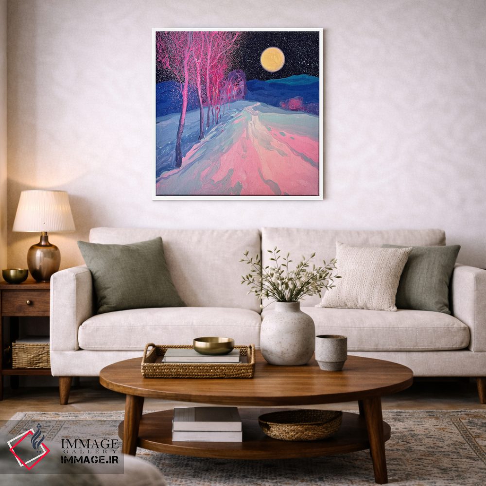 تابلو دکوراتیو سکوت شب مهتابی اثر اندریی کووالیک - D1W