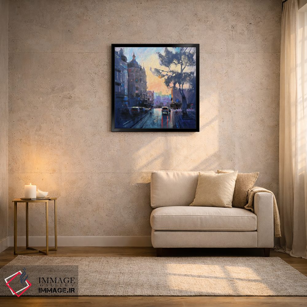 تابلو دکوراتیو خیابان عصرگاهی در کی یف اثر اندریی کووالیک - D3B