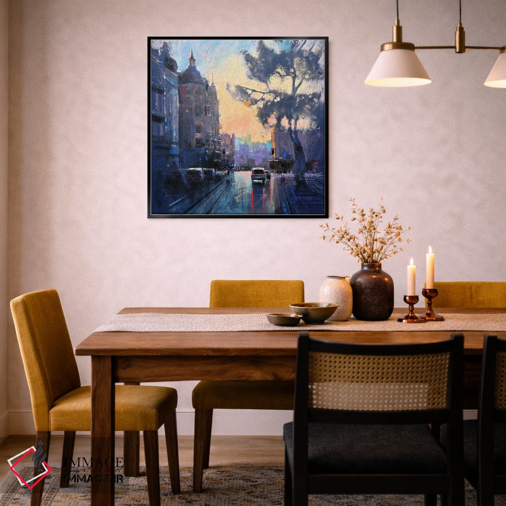 تابلو دکوراتیو خیابان عصرگاهی در کی یف اثر اندریی کووالیک - D6B