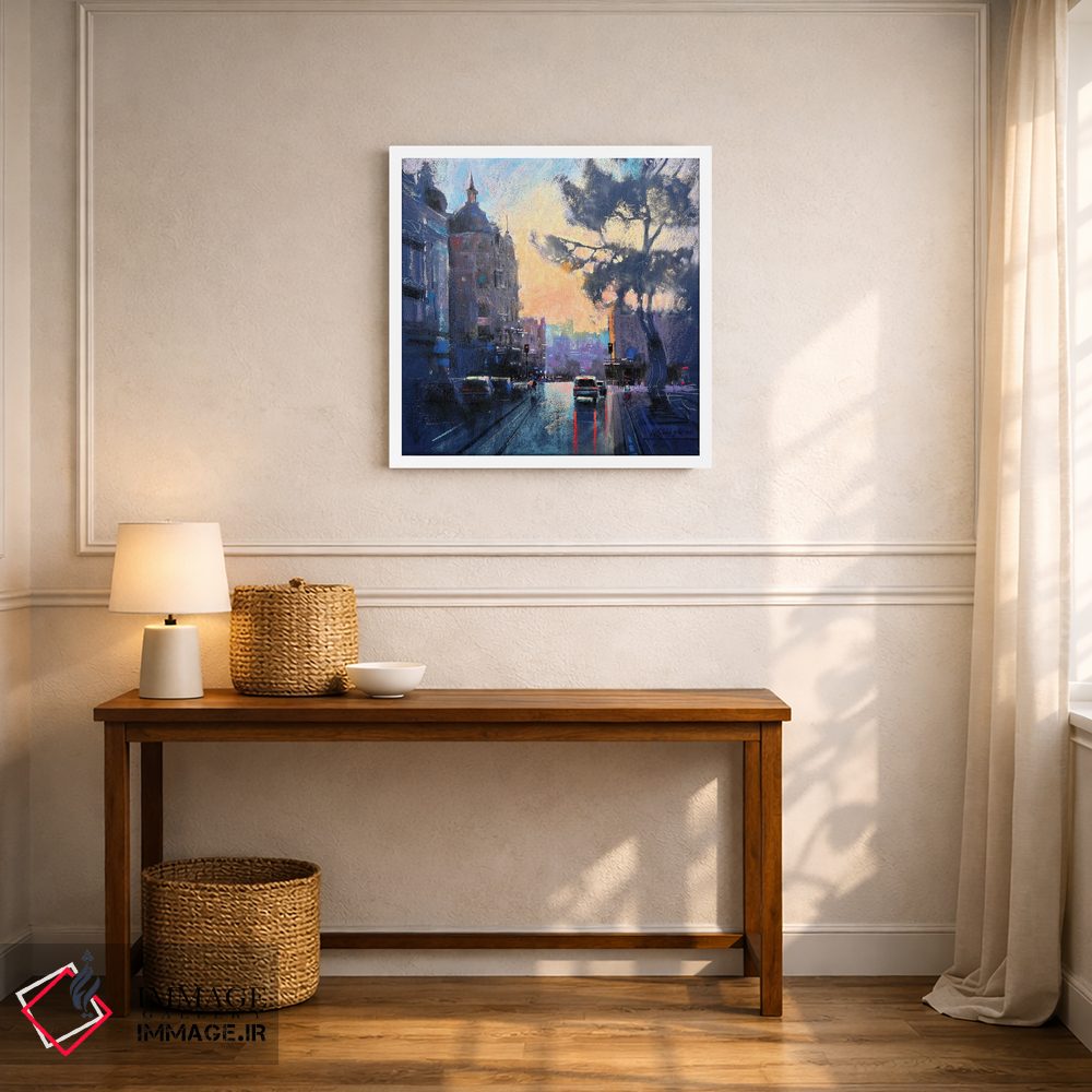 تابلو دکوراتیو خیابان عصرگاهی در کی یف اثر اندریی کووالیک - D5W