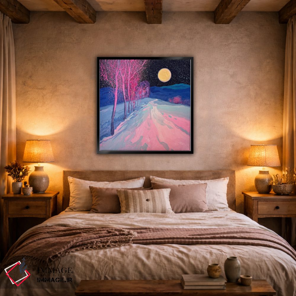 تابلو دکوراتیو سکوت شب مهتابی اثر اندریی کووالیک - D5B