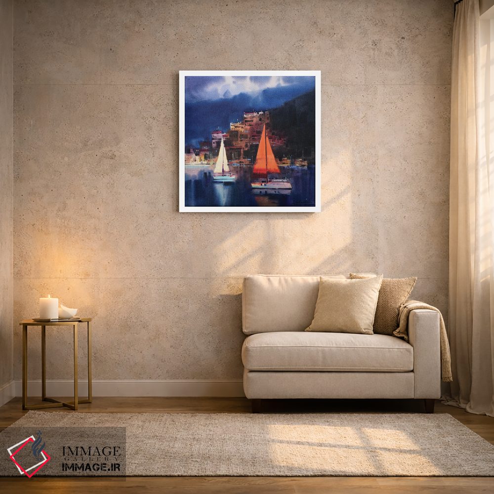 تابلو انتزاعی پیش از طوفان در فتحیه، ترکیه اثر اندریی کووالیک - D2W