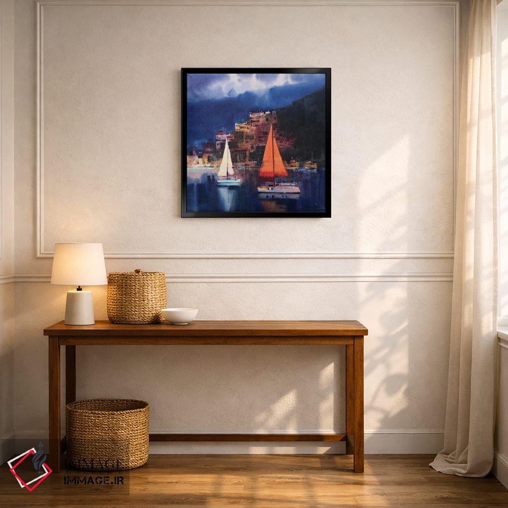 تابلو انتزاعی پیش از طوفان در فتحیه، ترکیه اثر اندریی کووالیک - D5B