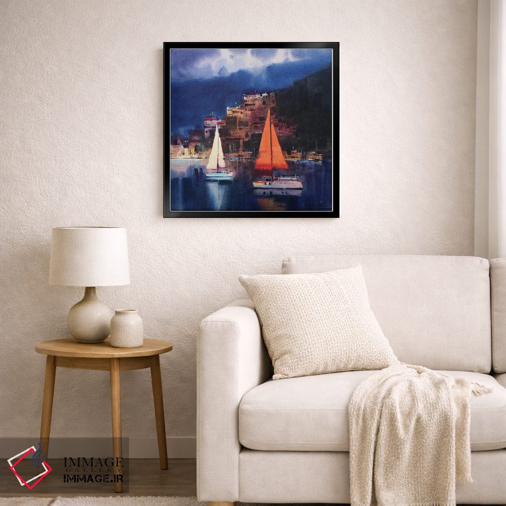 تابلو انتزاعی پیش از طوفان در فتحیه، ترکیه اثر اندریی کووالیک - D6B