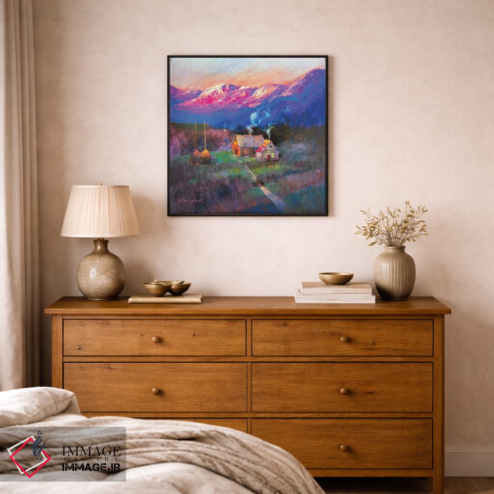 تابلو دکوراتیو طلوع آفتاب در کوه های کارپات اثر اندریی کووالیک - D1B