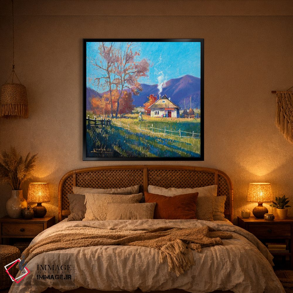 تابلو دکوراتیو روز پاییزی گرم در کوه های کارپات اثر اندریی کووالیک - D1B