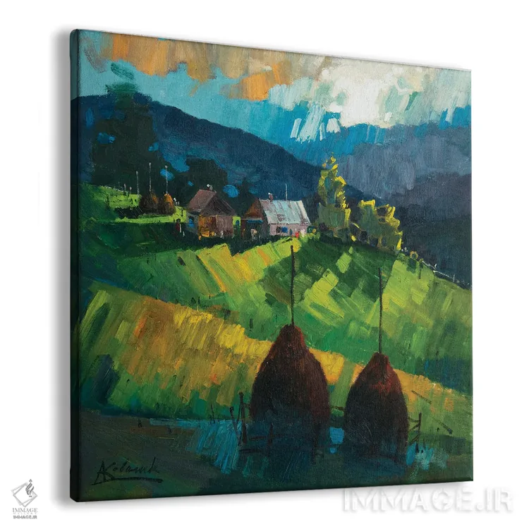 تابلو انتزاعی انرژی کوه های کارپات اثر اندریی کووالیک - نمای پرسپکتیو محصول