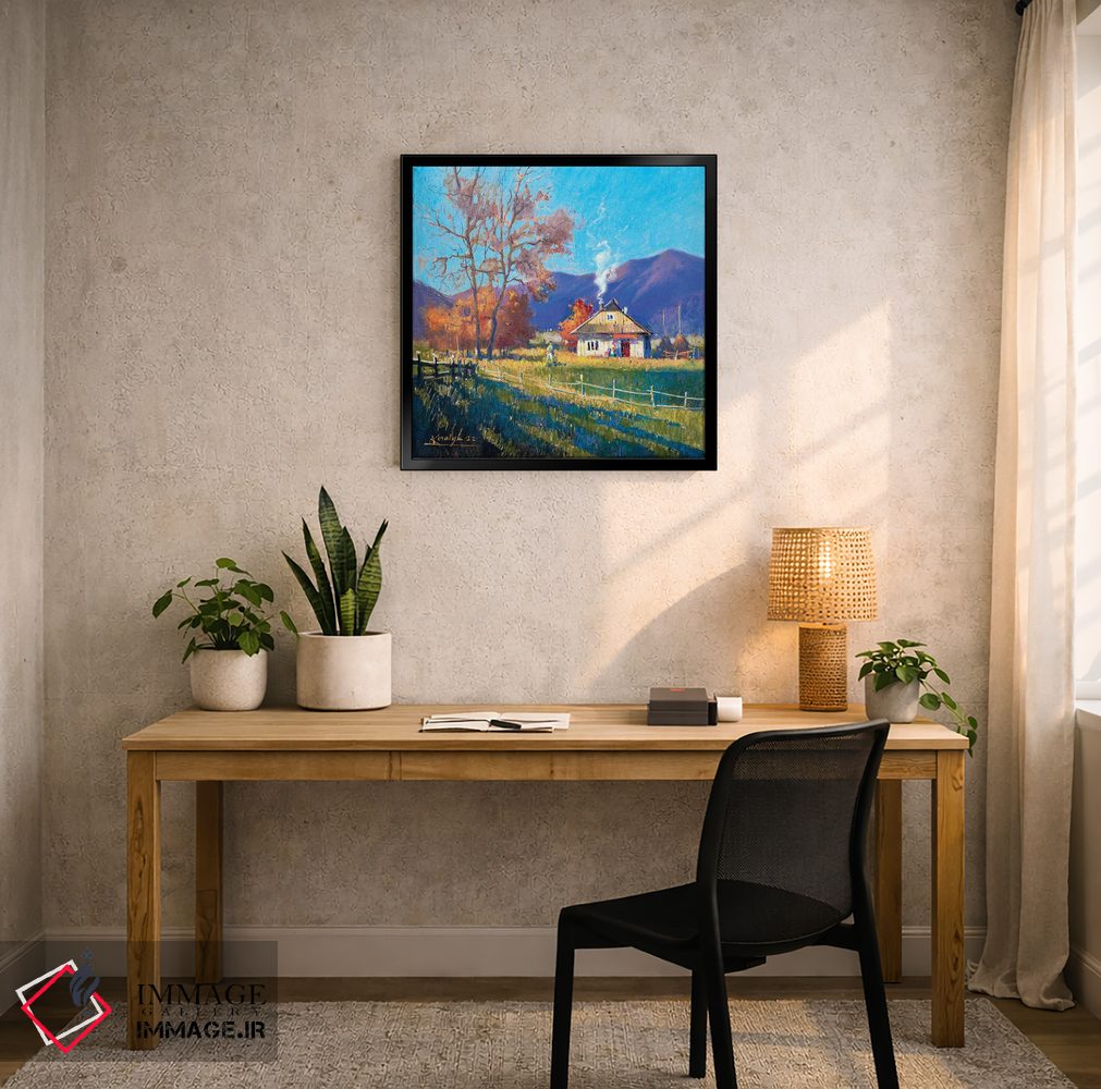تابلو دکوراتیو روز پاییزی گرم در کوه های کارپات اثر اندریی کووالیک - D6B
