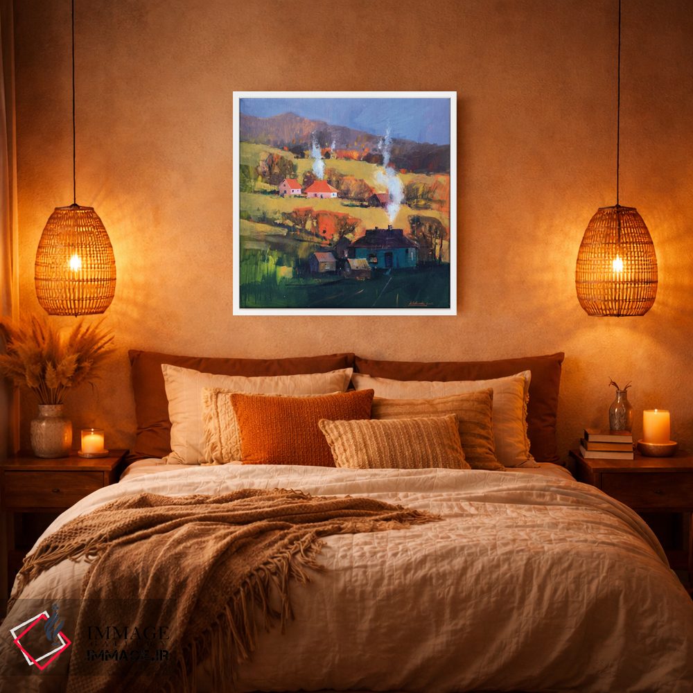 تابلو دکوراتیو عصر گرم فراموش نشدنی در کارپات اثر اندریی کووالیک - D3W