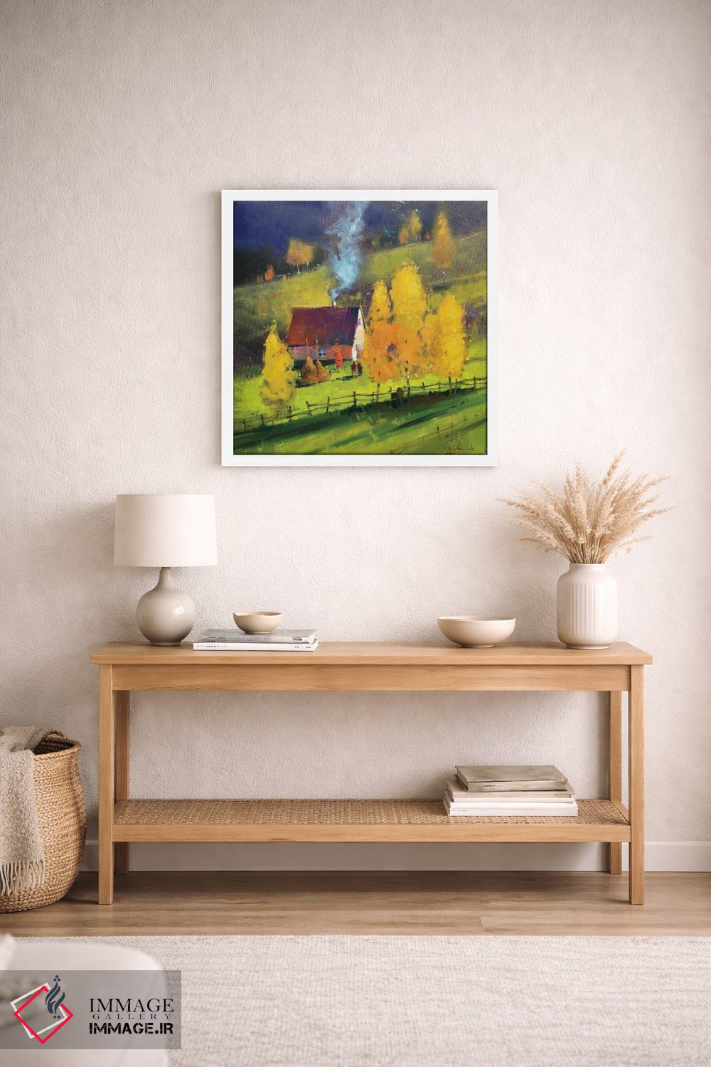 تابلو انتزاعی منظره پاییزی اثر اندریی کووالیک - D3W