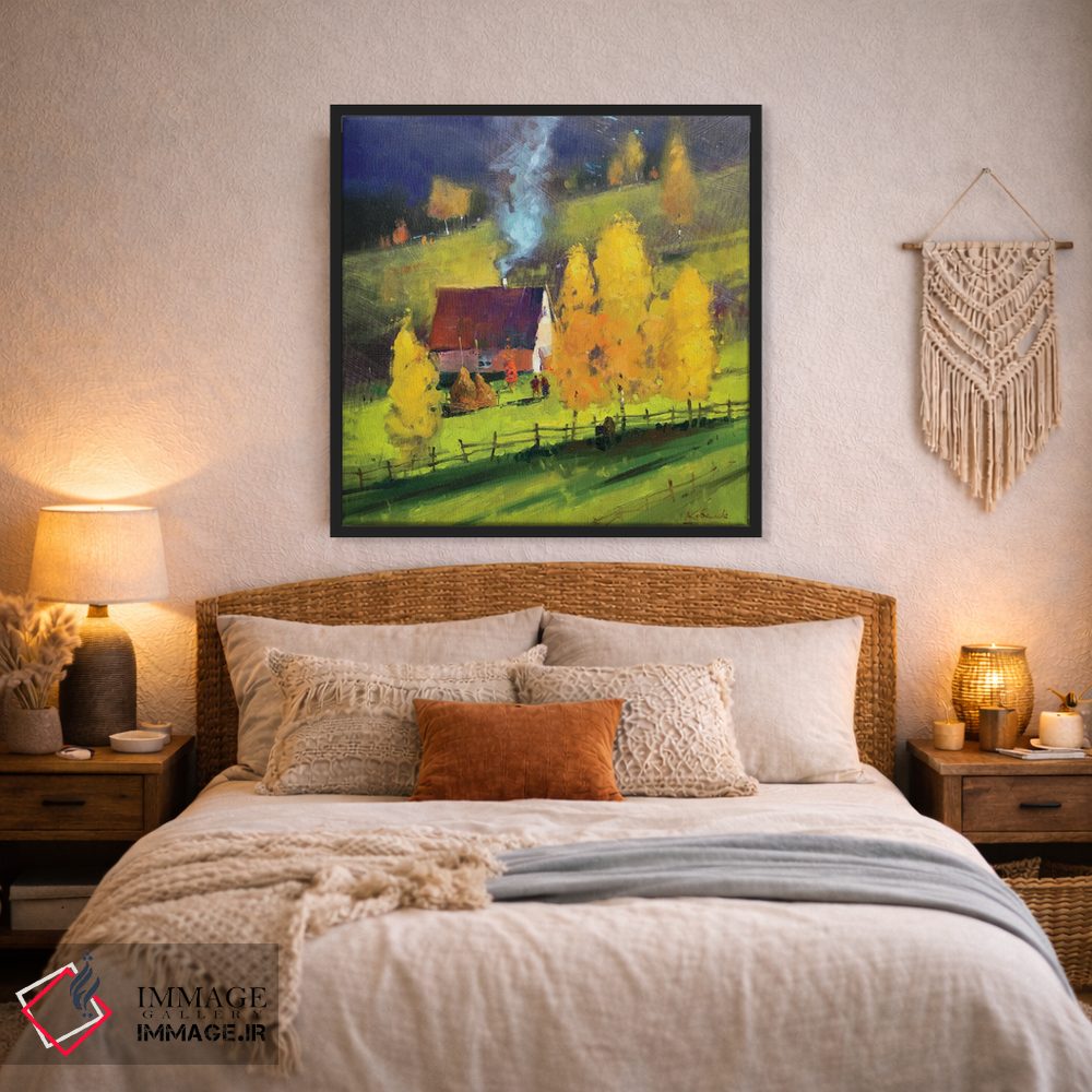 تابلو انتزاعی منظره پاییزی اثر اندریی کووالیک - D4B