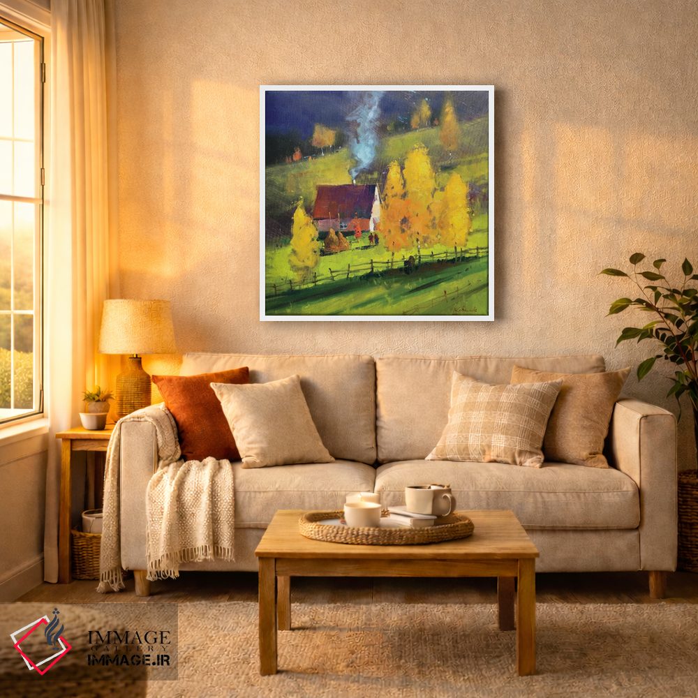 تابلو انتزاعی منظره پاییزی اثر اندریی کووالیک - D5W