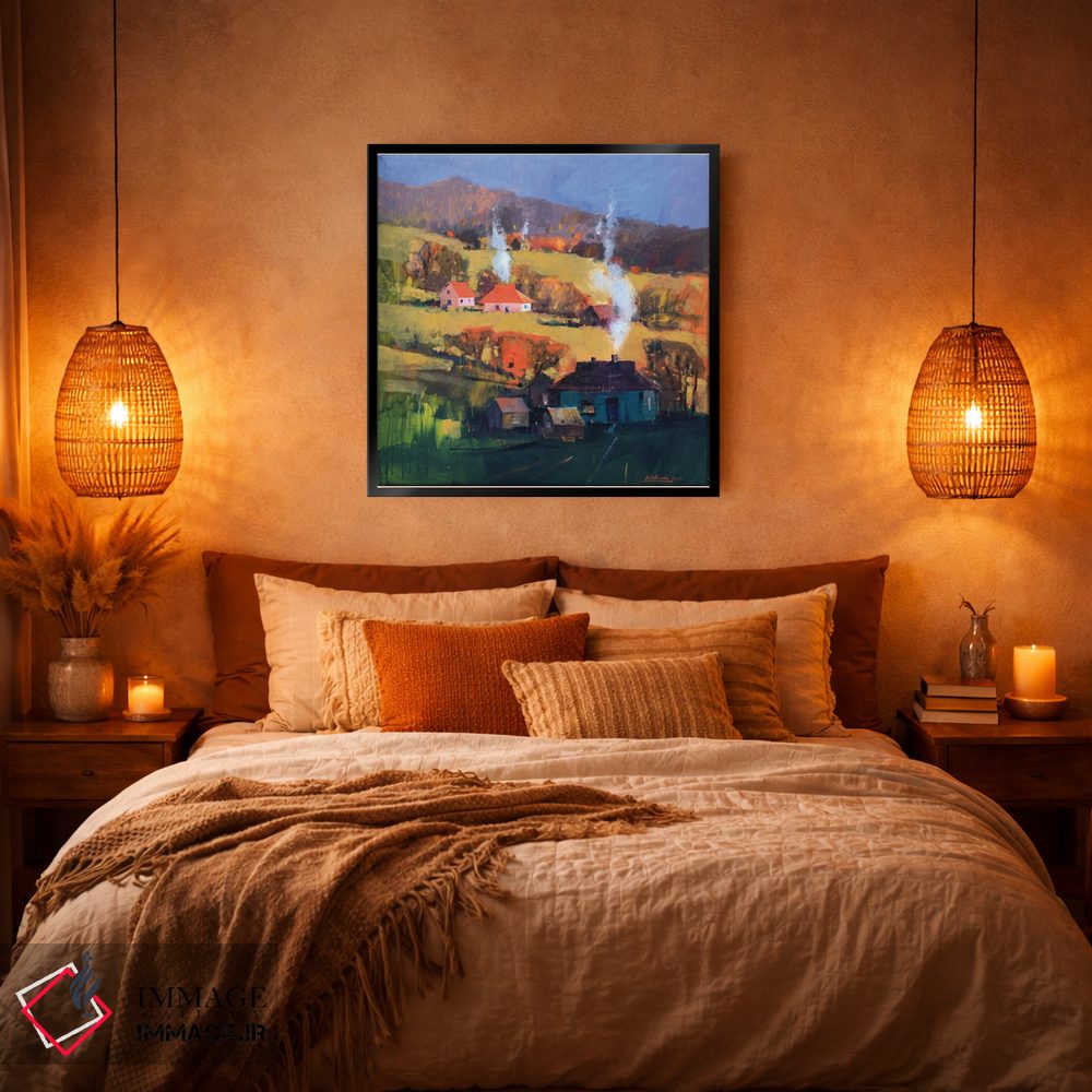 تابلو دکوراتیو عصر گرم فراموش نشدنی در کارپات اثر اندریی کووالیک - D5B