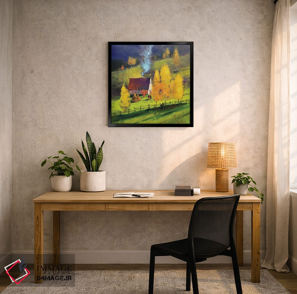 تابلو انتزاعی منظره پاییزی اثر اندریی کووالیک - D6B