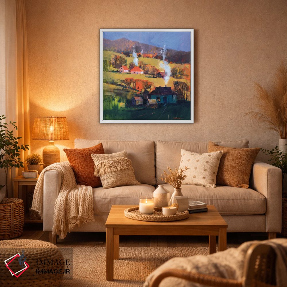 تابلو دکوراتیو عصر گرم فراموش نشدنی در کارپات اثر اندریی کووالیک - D4W