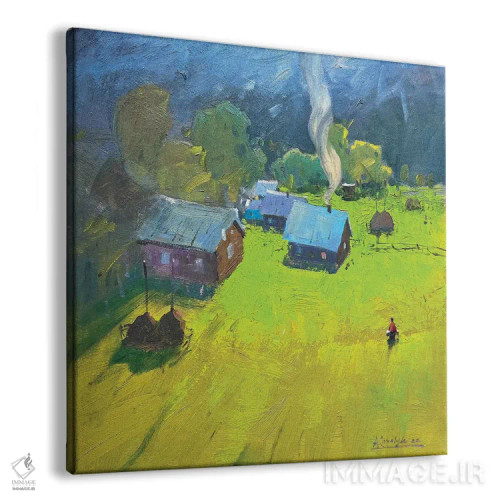 تابلو دکوراتیو منظره روشن کارپات اثر اندریی کووالیک - نمای پرسپکتیو محصول