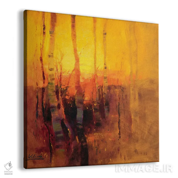 تابلو انتزاعی زندگی انرژی است اثر اندریی کووالیک - نمای پرسپکتیو محصول