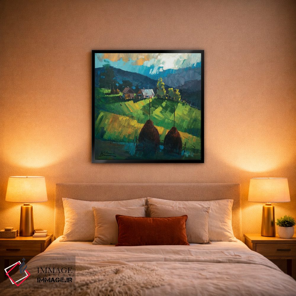 تابلو انتزاعی انرژی کوه های کارپات اثر اندریی کووالیک - D1B