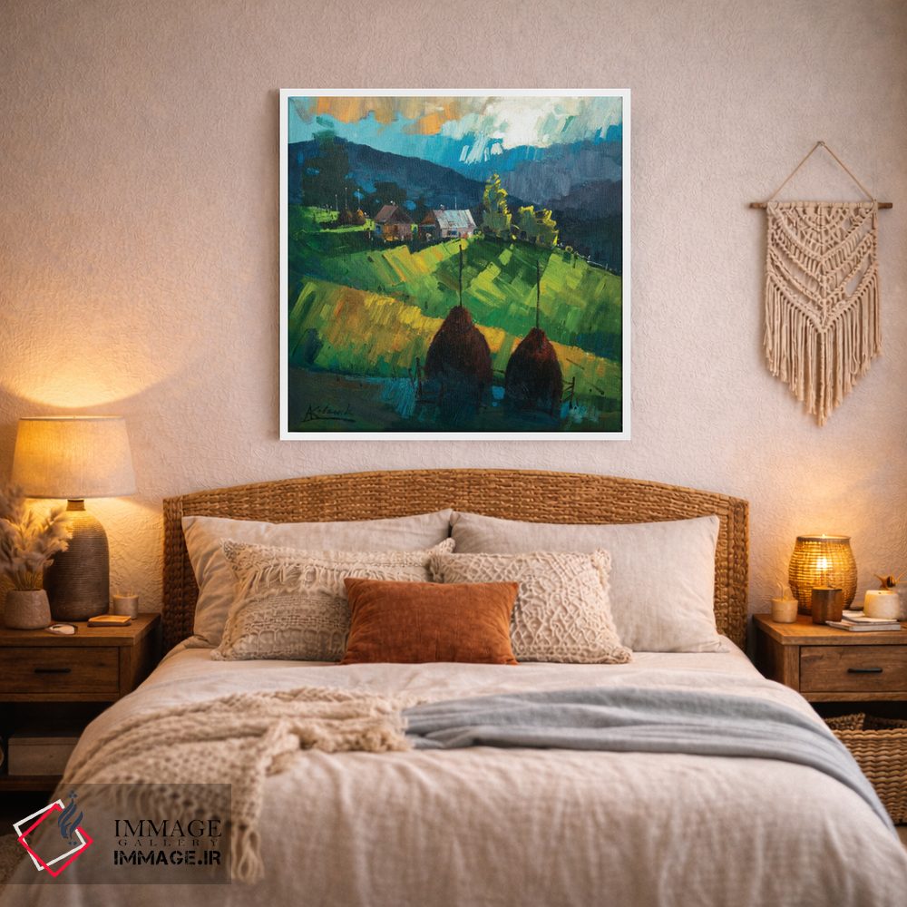 تابلو انتزاعی انرژی کوه های کارپات اثر اندریی کووالیک - D3W